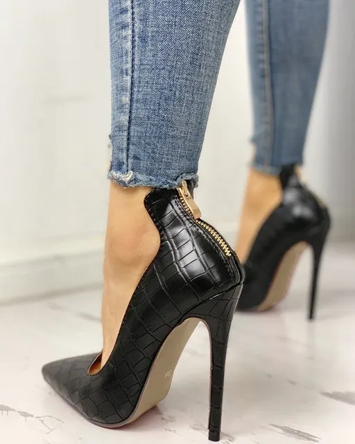 2020 New Women Pumps Spring Fall Office Shoes Breathable Hollow Out Square Heel Boots Woman Platform Heels Party Wedding Shoes Fashion Nova Shoes