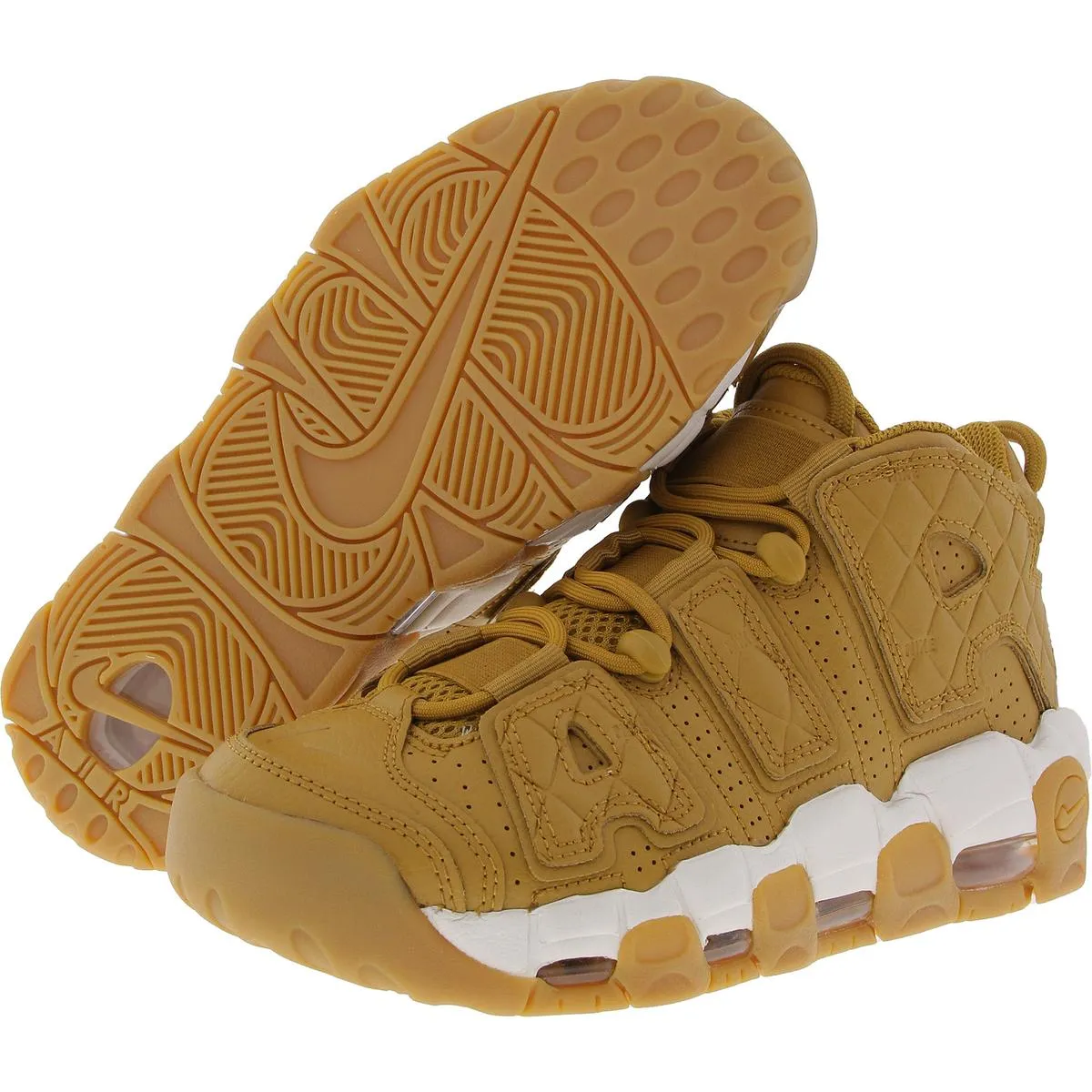 Air More Uptempo Womens Perforated Manmade Running & Training Shoes