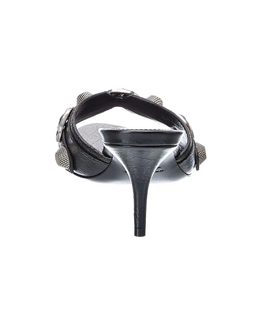 Balenciaga Cagole Leather Sandal