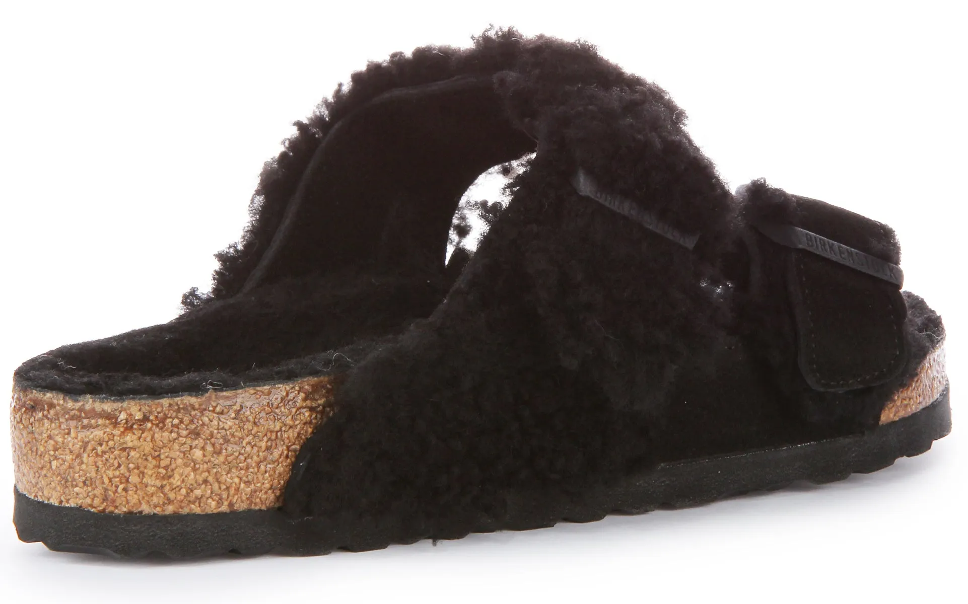 Birkenstock Arizona Split Fur In Black | Regular Fit Shoes Birkenstock