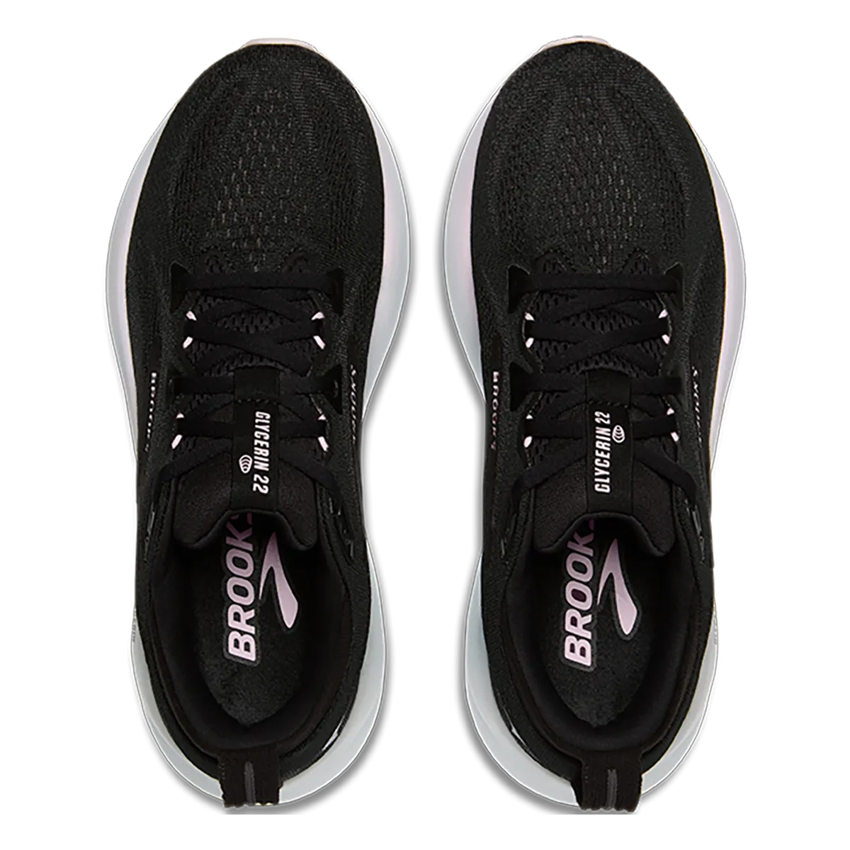 Brooks Glycerin 22 Black - Orchid Ice - White