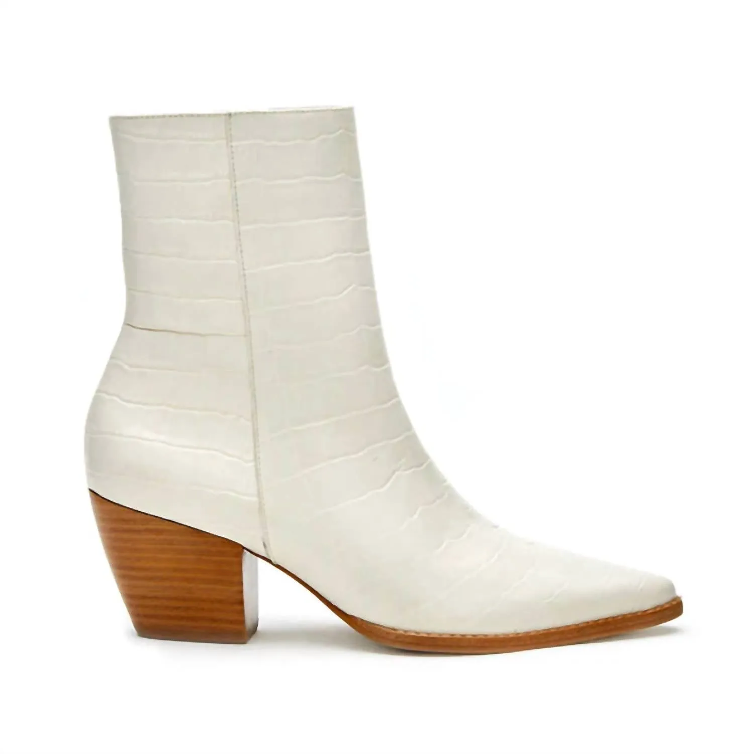 Caty Bone Boots In White