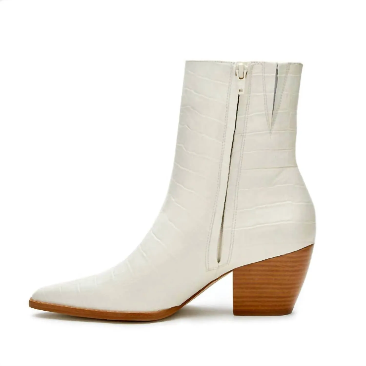 Caty Bone Boots In White