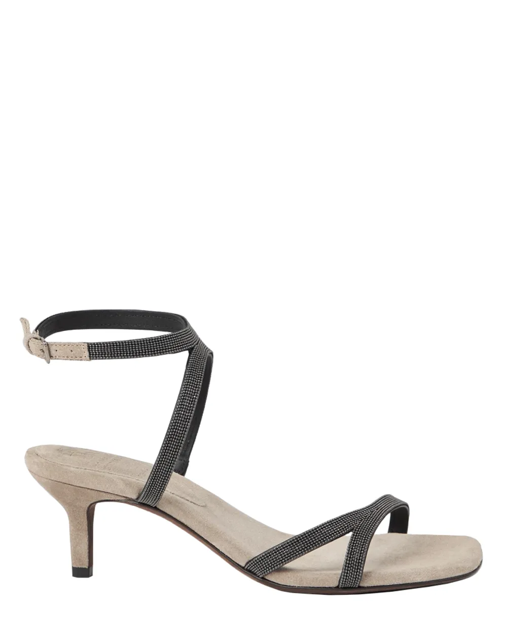 City Monili Kitten Heel in Dark Beige