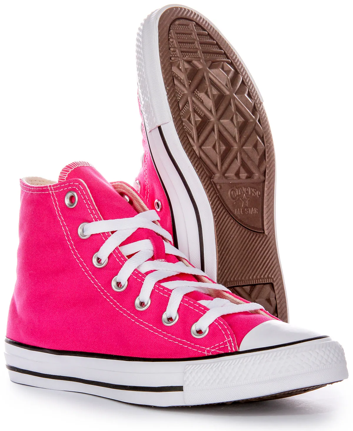 Converse All Star High A08136C In Fuchsia Pink Shoes Converse