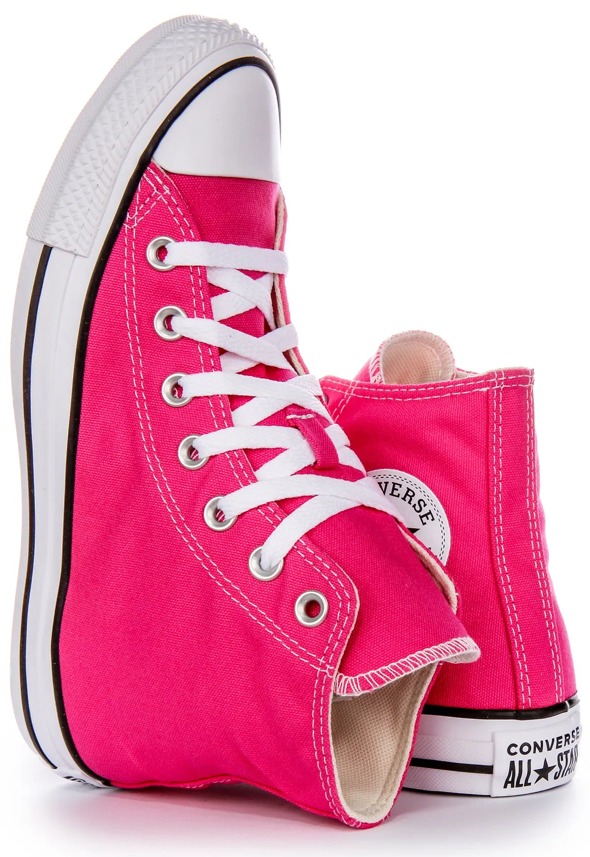 Converse All Star High A08136C In Fuchsia Pink Shoes Converse