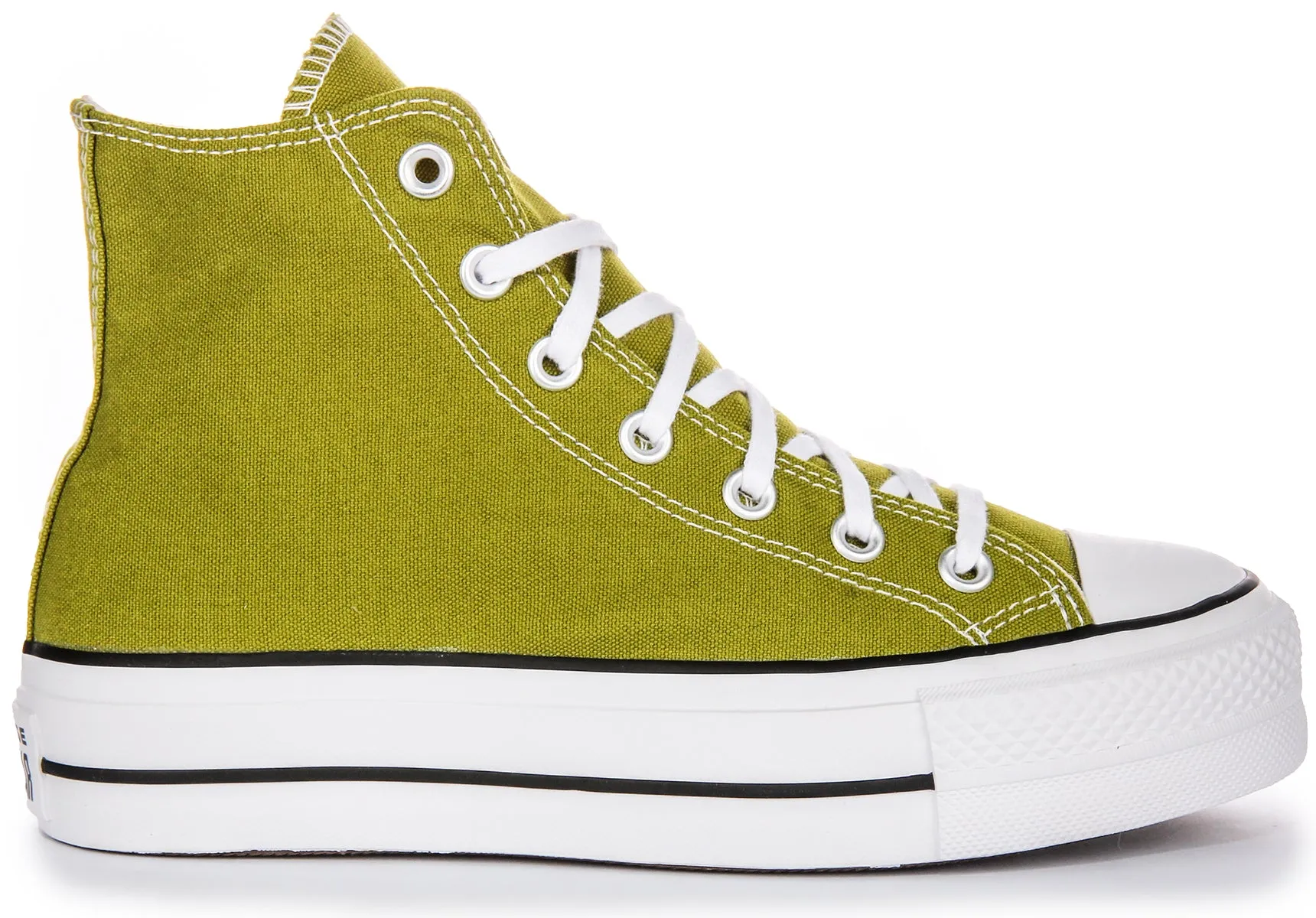 Converse All Star Lift Hi A08286C In Olive Green Shoes Converse
