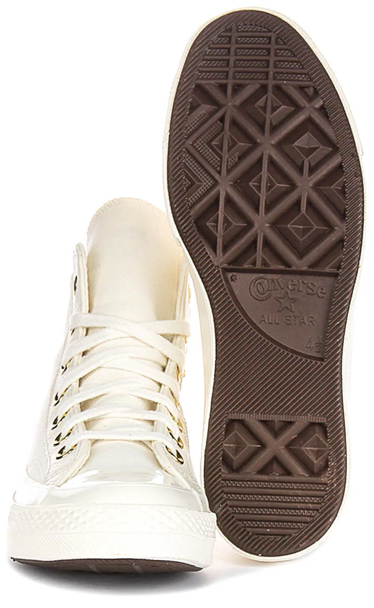 Converse Chuck 70s A12555C In White Gold Logo Shoes Converse