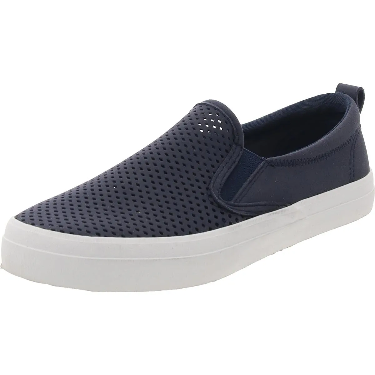 Crest Twin Gore Womens Suede Slip On Casual and Fashion Sneakers