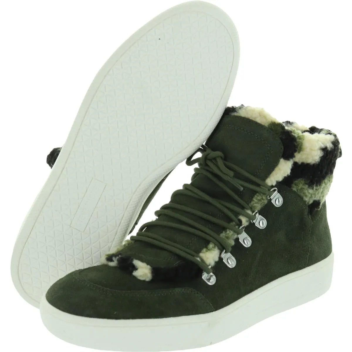 Debora Womens Suede Faux Fur Lined Casual and Fashion Sneakers