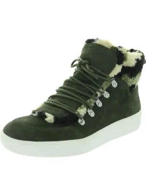 Debora Womens Suede Faux Fur Lined Casual and Fashion Sneakers