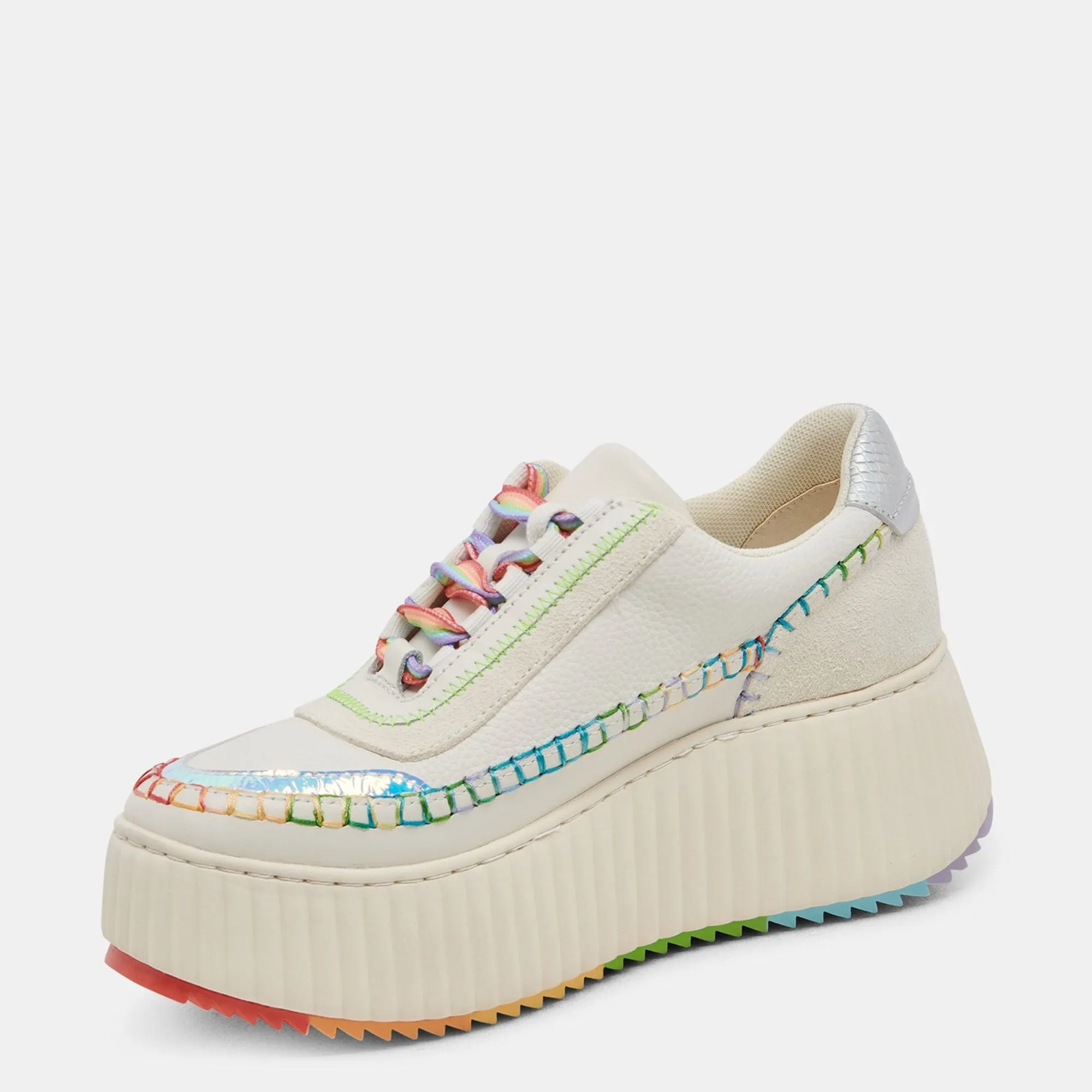 Dolen Pride Sneakers White Multi Leather