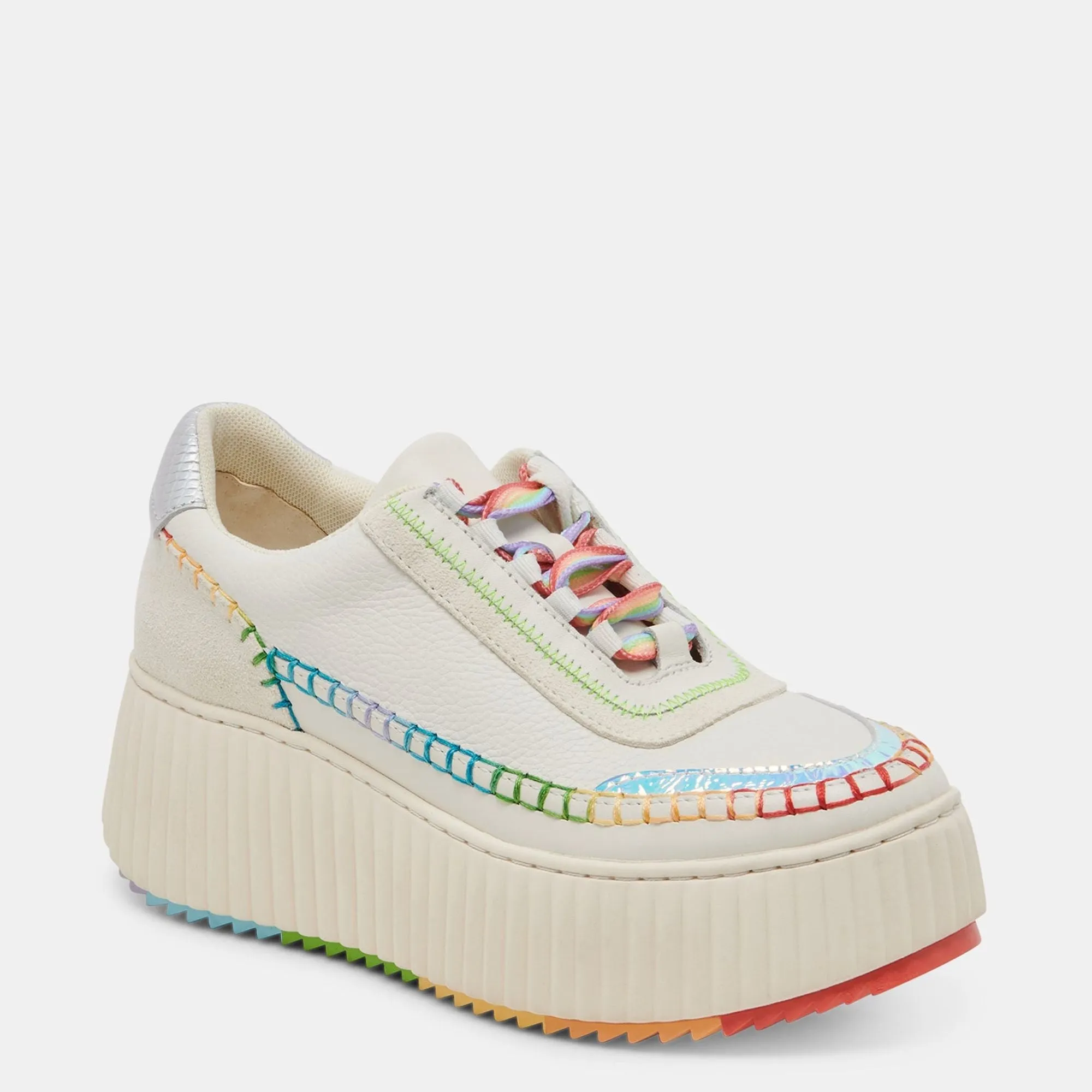 Dolen Pride Sneakers White Multi Leather