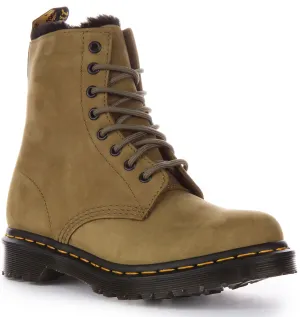 Dr Martens 1460 Serena In Olivegreen Shoes Dr Martens