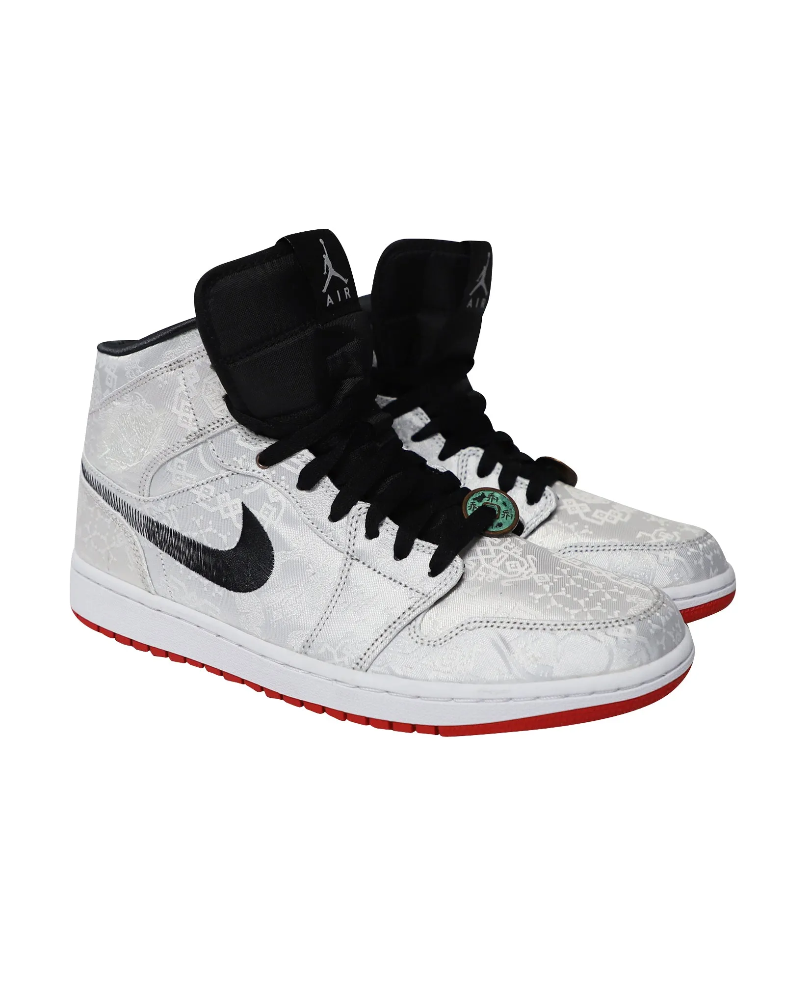 Edison Chen x Air Jordan 1 Mid �M�Tearless�M?CLOT in White Canvas