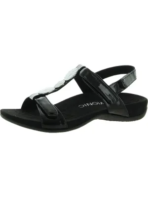 Farra Womens Patent Leather Wedge Sandals
