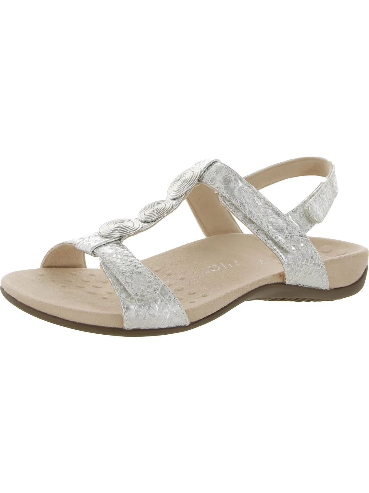 Farra Womens Patent Leather Wedge Sandals