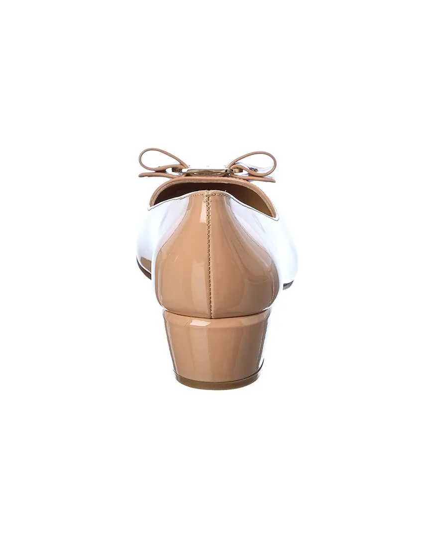 Ferragamo Vara Bow Patent Pump