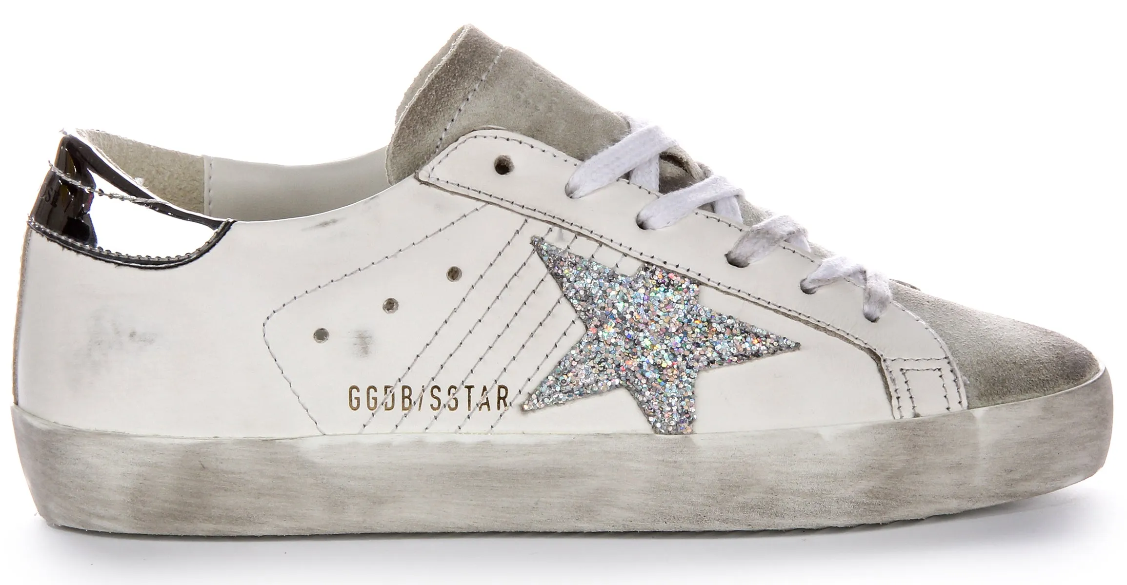Golden Goose Super Star In White silver For Women Shoes Golden Goose