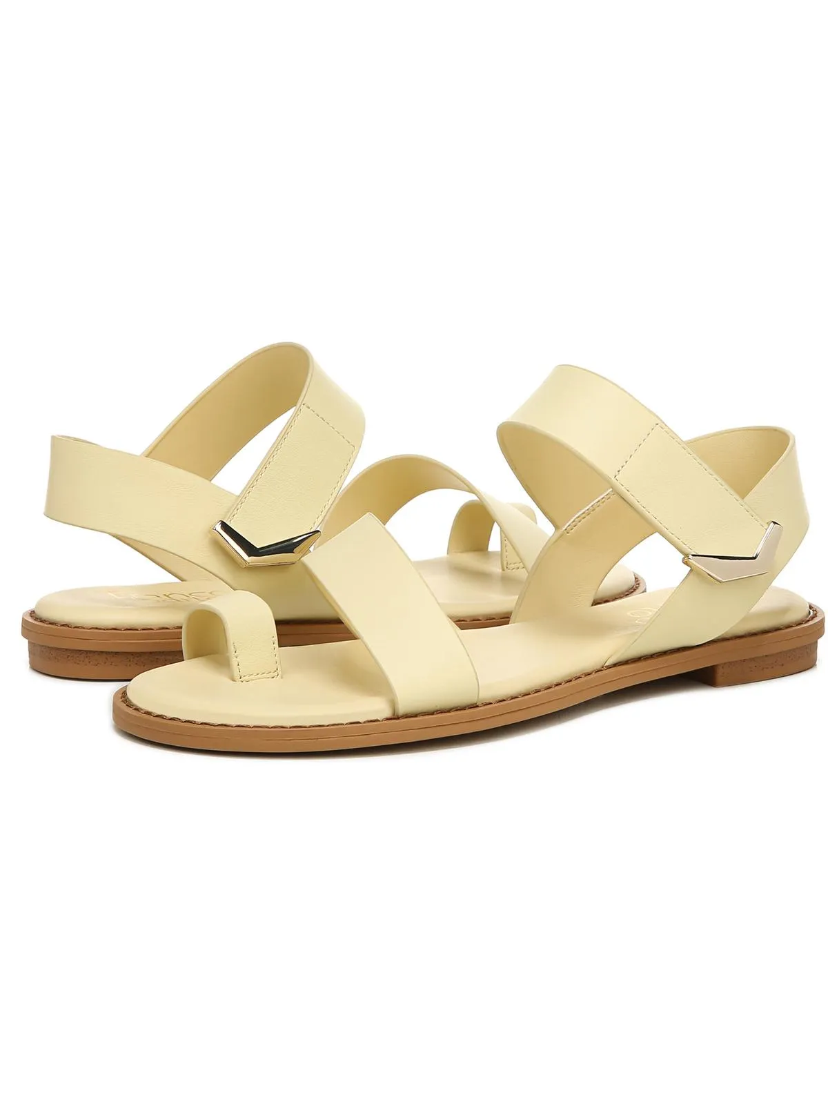 Graze Womens Leather Ankle Strap Strappy Sandals