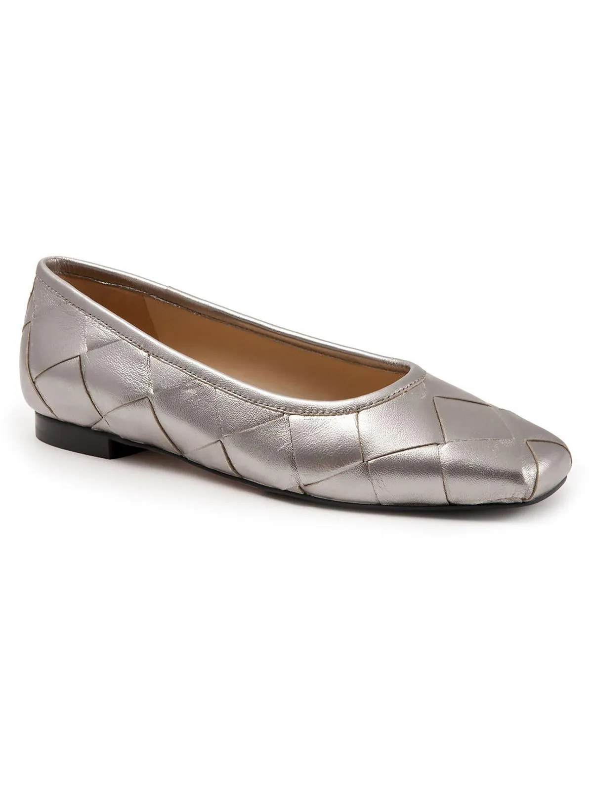 HANNY Womens ROUND TOE SLIP ON Ballet Flats