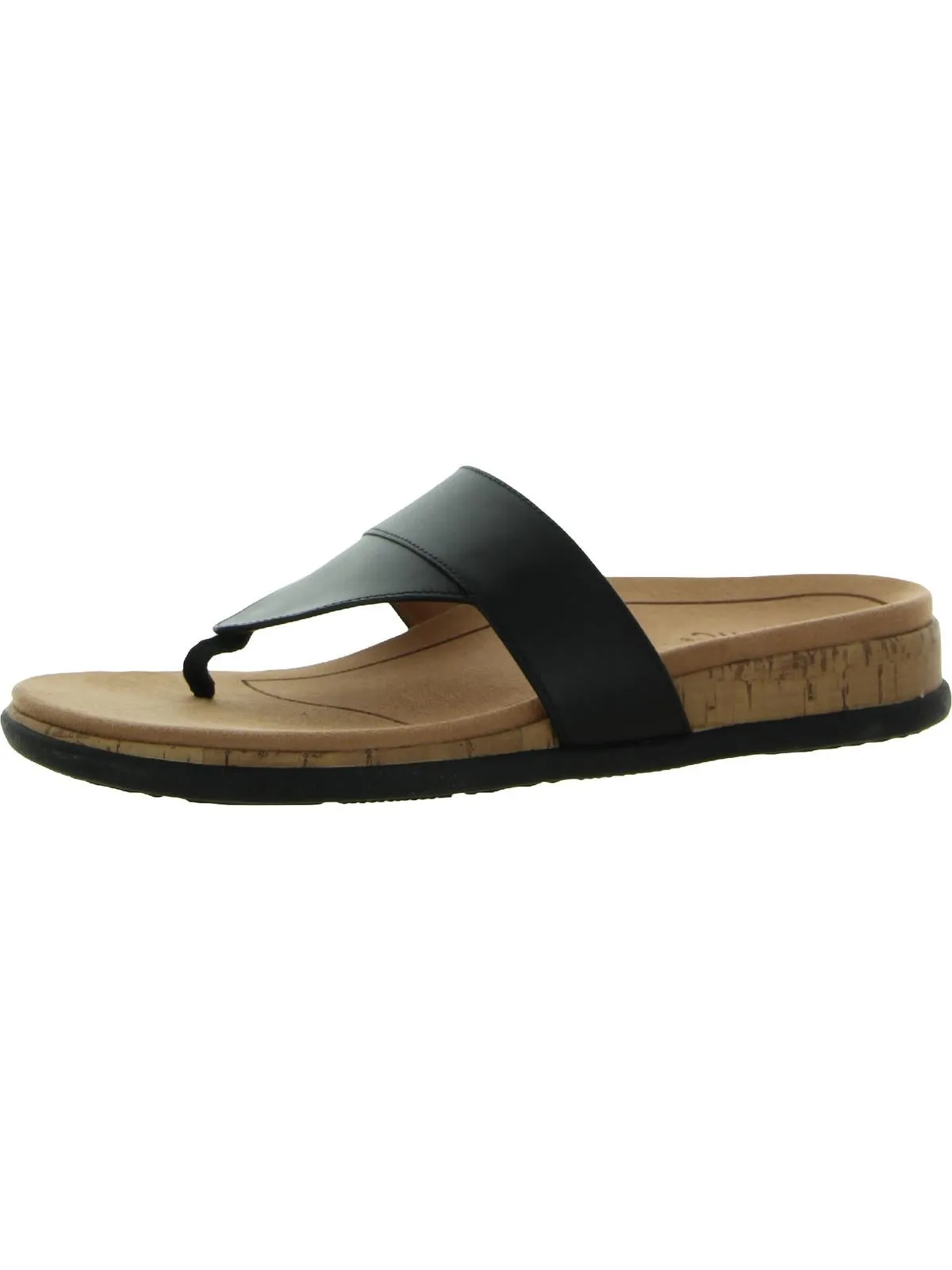Jillian Womens Leather Thong Flip-Flops