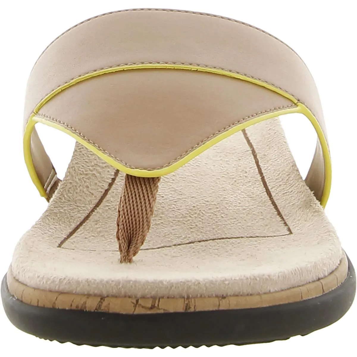 Jillian Womens Leather Thong Flip-Flops