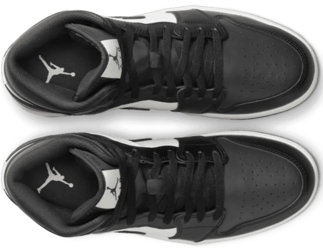 Jordan 1 Mid Off Noir Toe