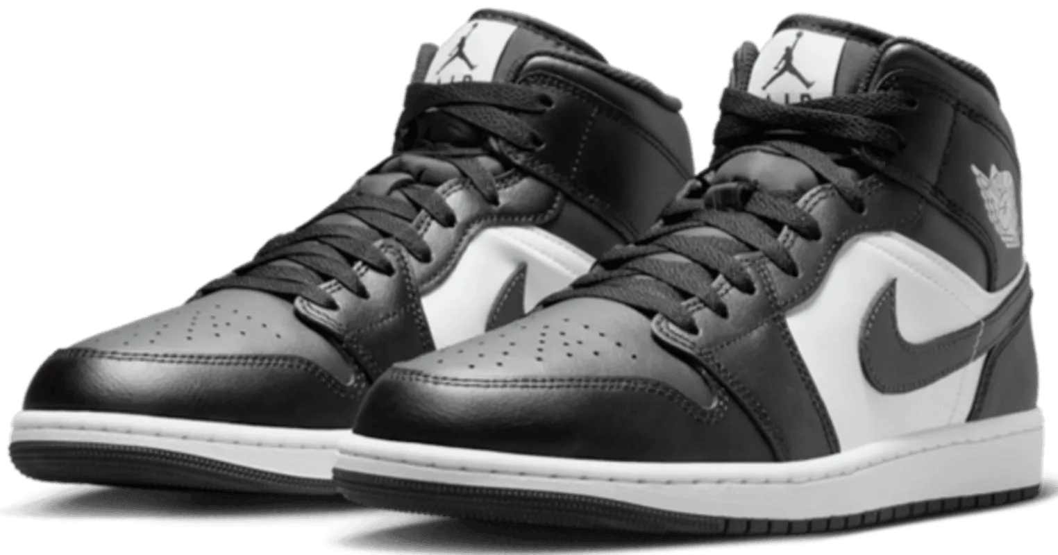 Jordan 1 Mid Off Noir Toe