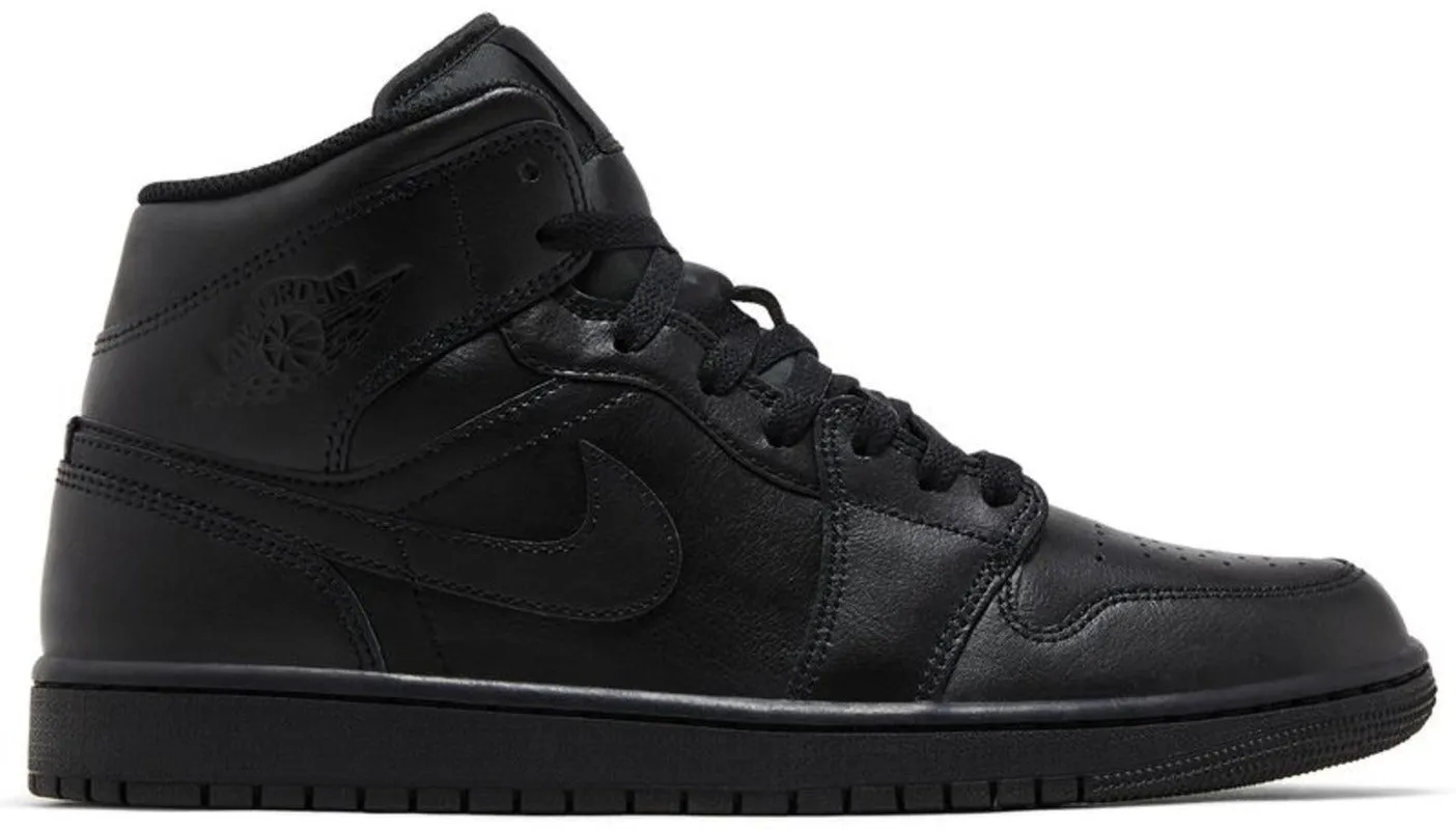 Jordan 1 Mid Triple Black (2022)