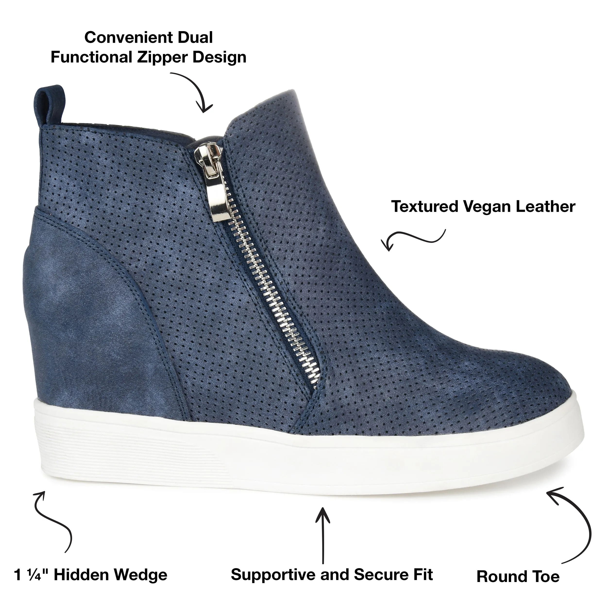 Journee Collection Women's Pennelope Sneaker Wedge
