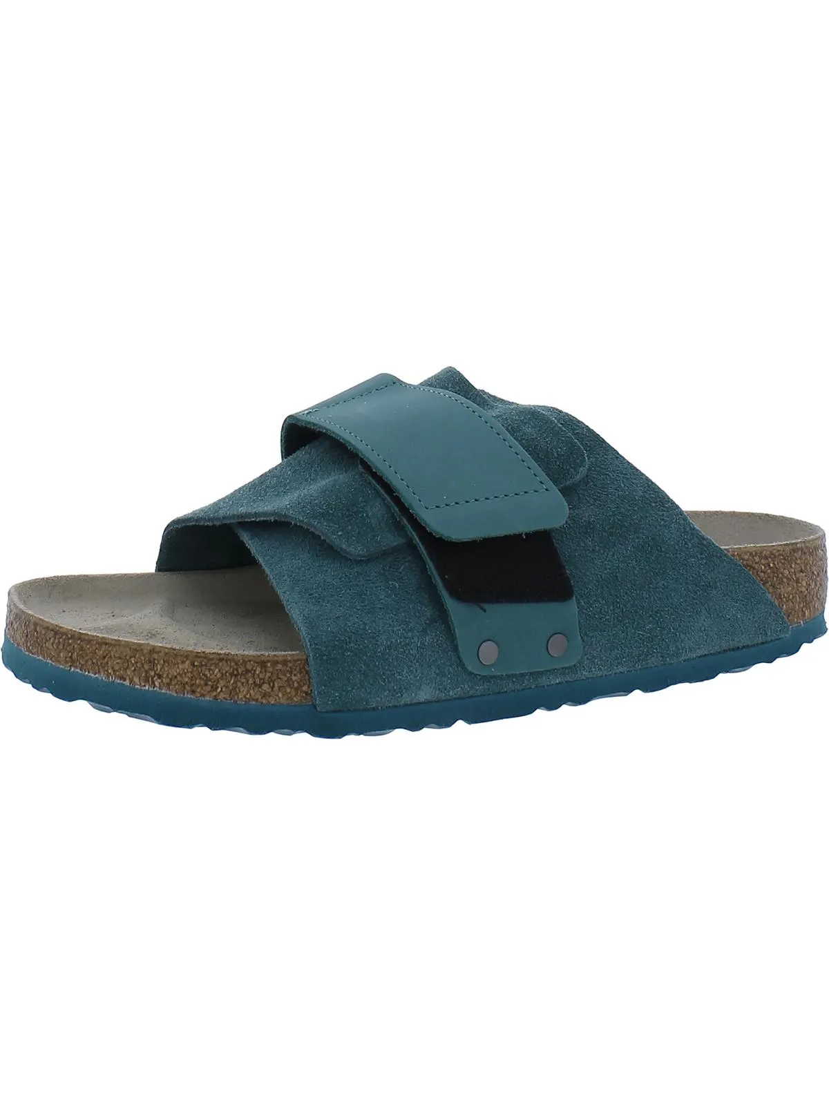 Kyoto Womens Solid Flat Slide Sandals