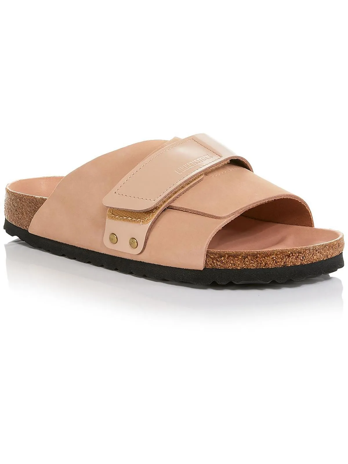 Kyoto Womens Solid Flat Slide Sandals