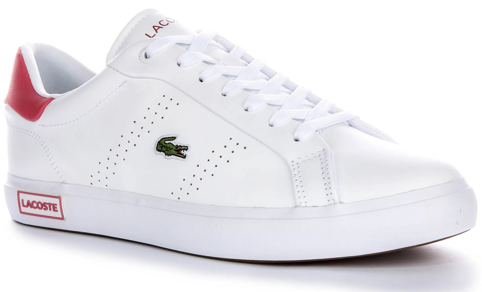 Lacoste Powercourt 2.0 In White Pink For Women Shoes Lacoste