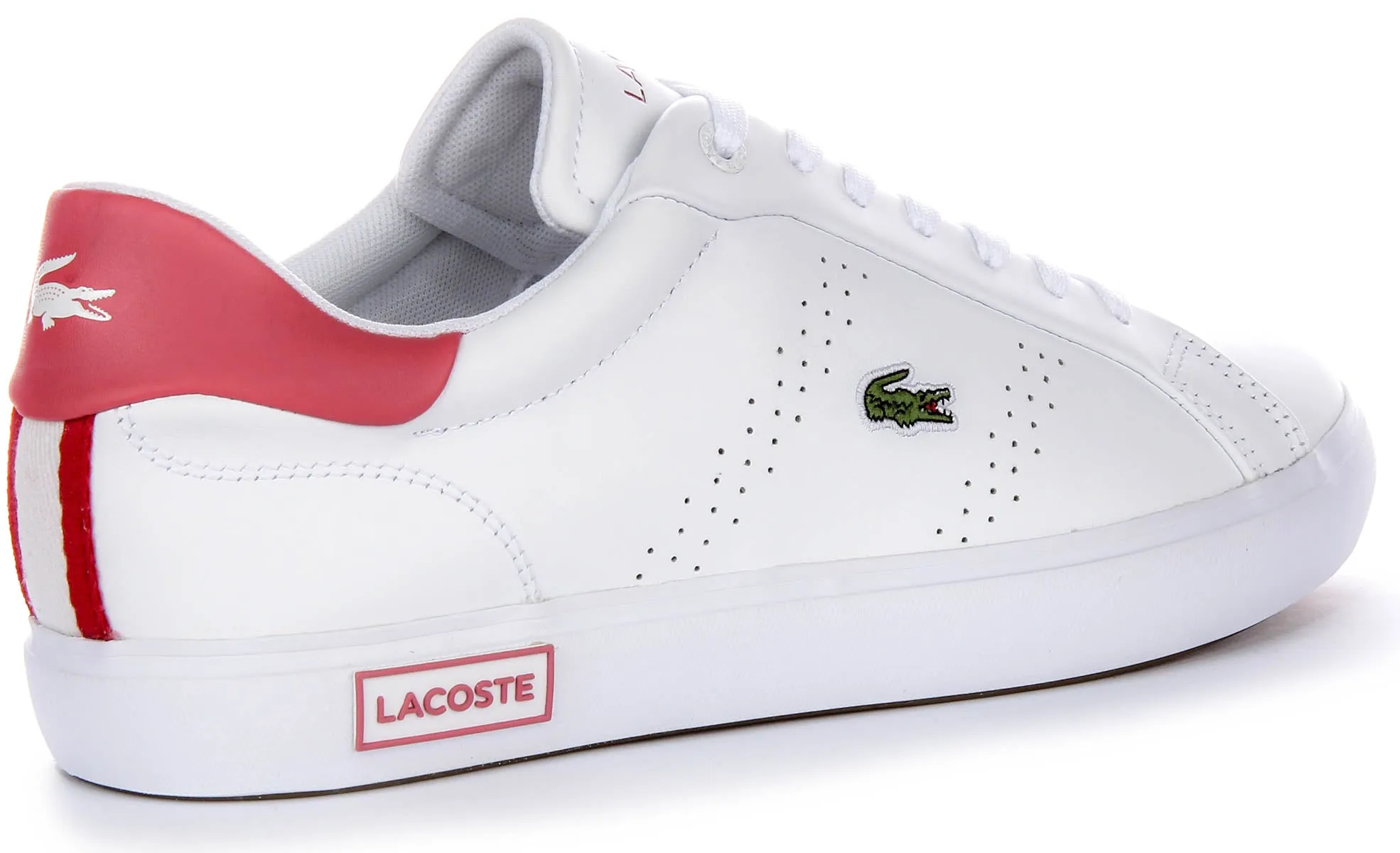Lacoste Powercourt 2.0 In White Pink For Women Shoes Lacoste
