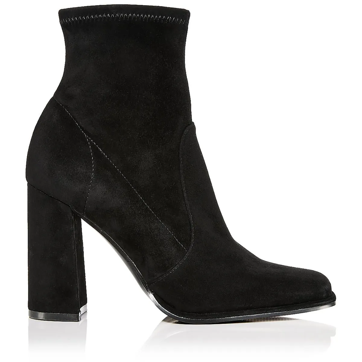 LANA Womens Suede Block heel Booties