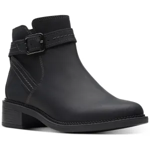 Maye Strap Womens Leather Ankle Booties