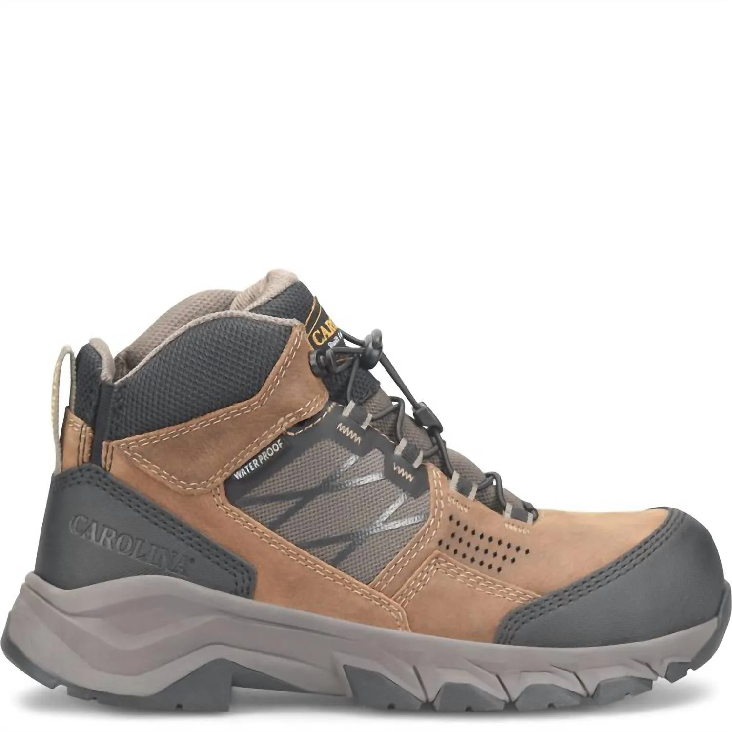 Men's Ironhide Ez Entry Soft Toe Waterproof Hiker Shoes In Brown