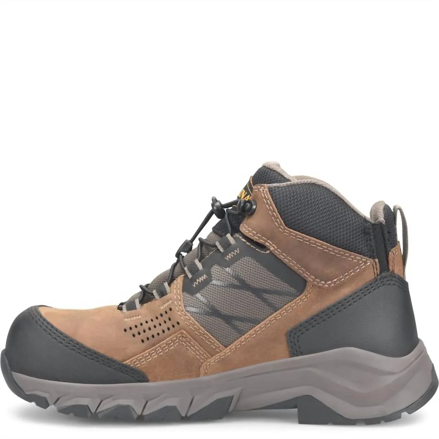 Men's Ironhide Ez Entry Soft Toe Waterproof Hiker Shoes In Brown