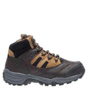 Men's Kingmont Composite Toe Hiker Shoes - Medium In Dark Brown/black