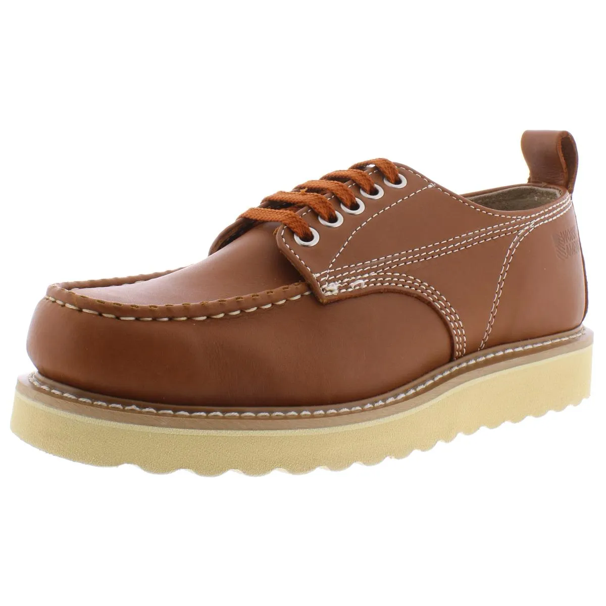 Mens Leather Wedged Work & Safety Shoes