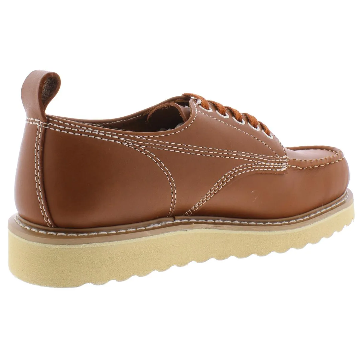 Mens Leather Wedged Work & Safety Shoes