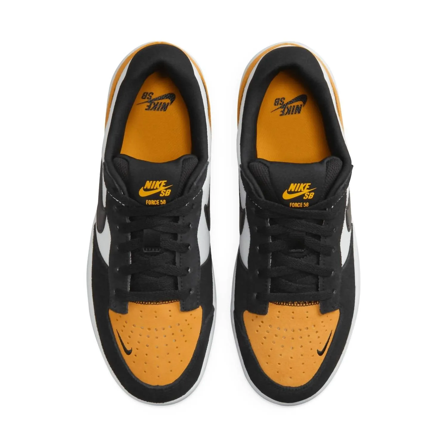 Men's Sb Force 58 Steelers Sneakers In University Gold/black-White