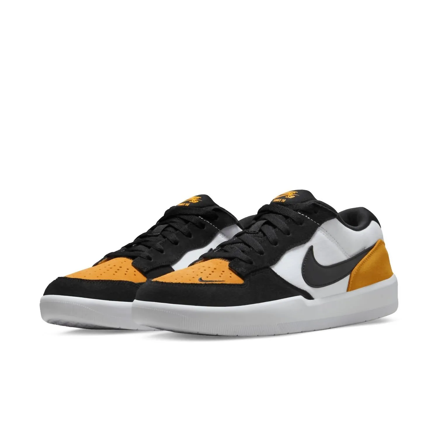 Men's Sb Force 58 Steelers Sneakers In University Gold/black-White