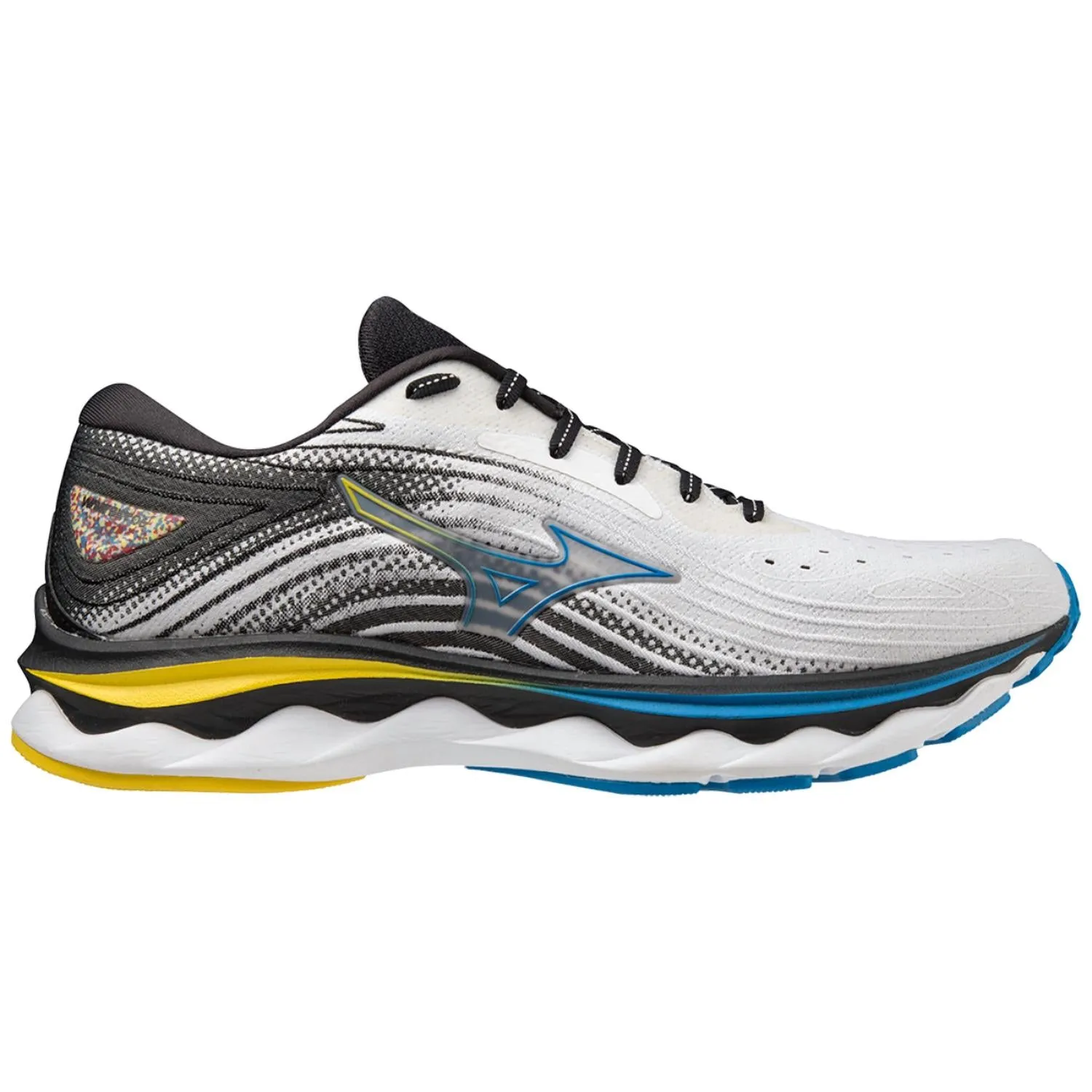 Men's Wave Sky 6 Shoes In White/cyber Yellow/indigo Bunting