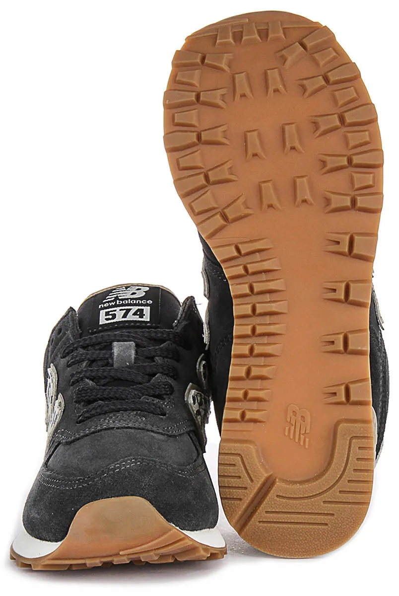 New Balance WL 574XE2 In Charcoal Leopard For Women Shoes New Balance