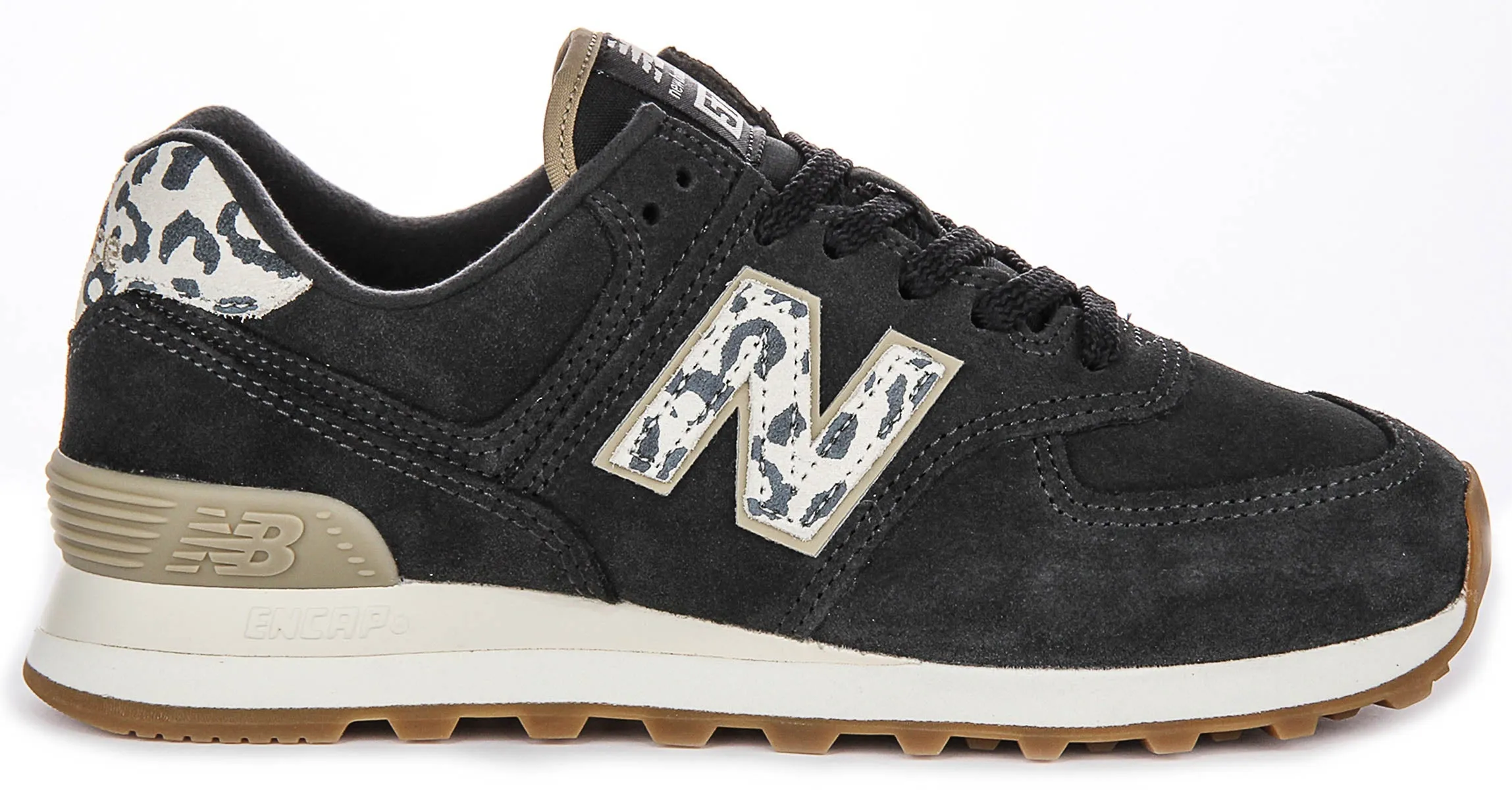 New Balance WL 574XE2 In Charcoal Leopard For Women Shoes New Balance