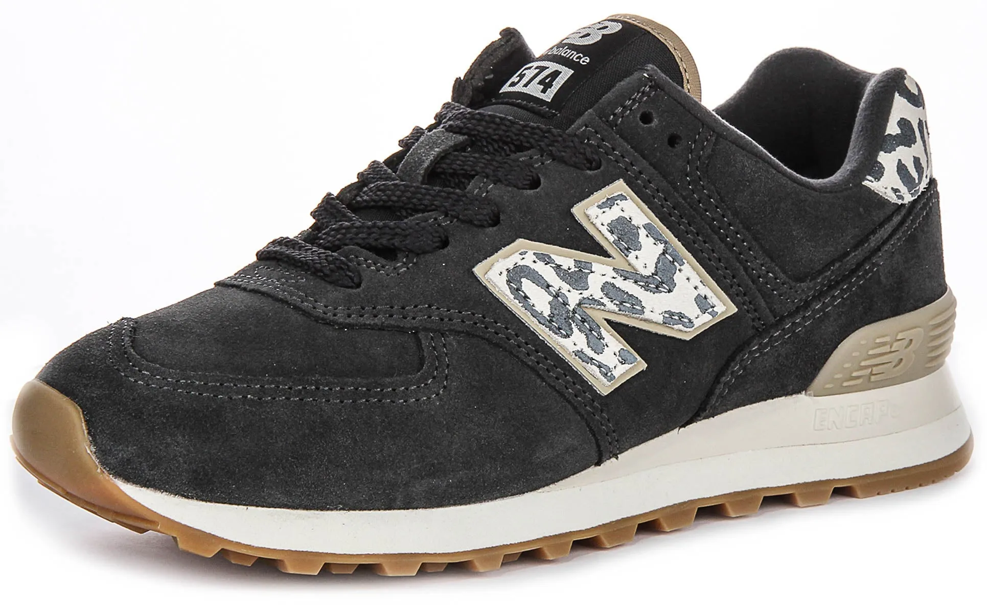 New Balance WL 574XE2 In Charcoal Leopard For Women Shoes New Balance