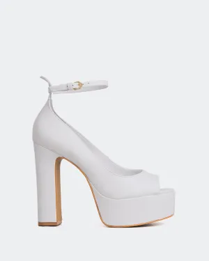 Ornos White Leather