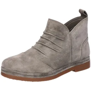 Raquel  Womens Leather Padded Insole Booties